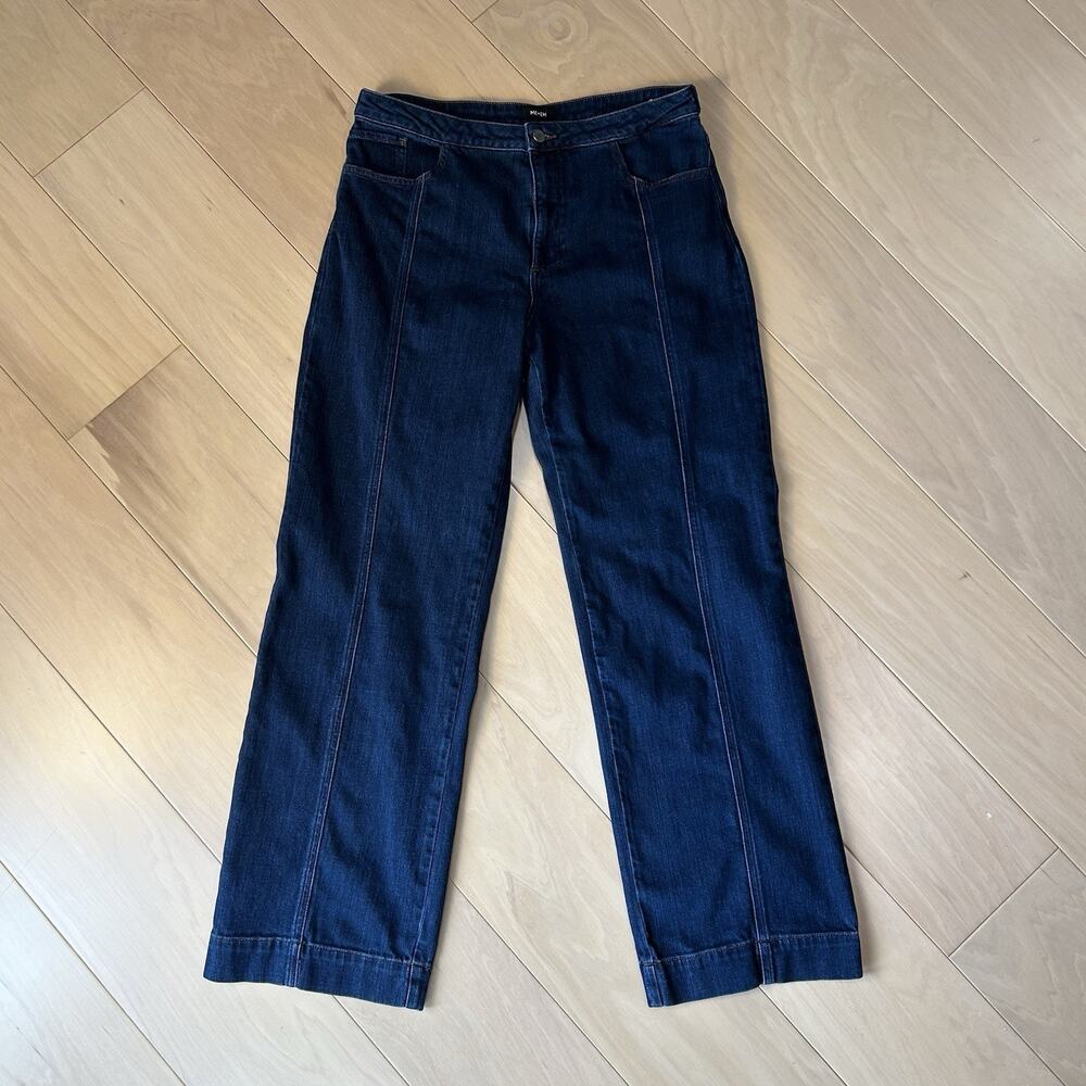 ME+EM Wide Leg Denim Blue Jeans High Rise Women’s 31